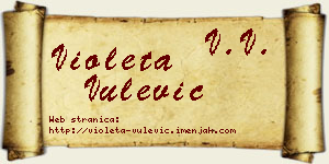 Violeta Vulević vizit kartica